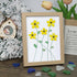 Handcrafted Yellow Flower Sea Glass Framed Art - Oak - 8" X 6" - image 8
