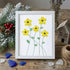 Handcrafted Yellow Flower Sea Glass Framed Art - White - 8" X 6" - image 11