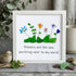 Flowers Are Like You Sea Glass Framed Art - White - 8" X 8" - image 11
