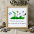 Flowers Are Like You Sea Glass Framed Art - Oak - 8" X 8" - image 9