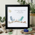 Beach Chairs Friends Sea Glass Framed Art - Black - 8" X 8" - image 9