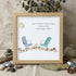 Beach Chairs Friends Sea Glass Framed Art - Oak - 8" X 8" - image 8