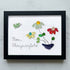 Bloom Where You Are Planted Sea Glass Framed Art - Black - 6" X 8" - image 14