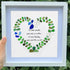 To Our Family Mom You Are The World Sea Glass Framed Art - image 2