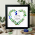 To Our Family Mom You Are The World Sea Glass Framed Art - Black - 8" X 8" - image 6