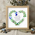 To Our Family Mom You Are The World Sea Glass Framed Art - Oak - 8" X 8" - image 5