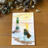 Couple Lighthouse Sunset Sea Glass Framed Art - Seaglass Card - 8" X 6" - image 1