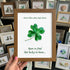 You Are My Four Leaf Clover Sea Glass Framed Art - Walnut Brown - 8" X 6" - image 7