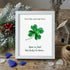 You Are My Four Leaf Clover Sea Glass Framed Art - White - 8" X 6" - image 9