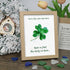 You Are My Four Leaf Clover Sea Glass Framed Art - Oak - 8" X 6" - image 6