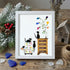 Cozy Home Cats Scene Sea Glass Framed Art - White - 8" X 6" - image 9