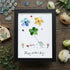 Mother's Day Colorful Bird & Flowers Sea Glass Framed Art - Black - 8" X 6" - image 13