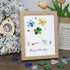 Mother's Day Colorful Bird & Flowers Sea Glass Framed Art - Oak - 8" X 6" - image 12