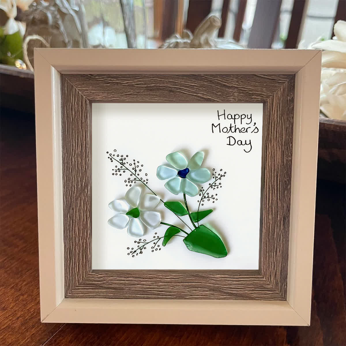 Blooms For Mom Pure Elegance Sea Glass Framed Art - image 7