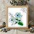 Blooms For Mom Pure Elegance Sea Glass Framed Art - Oak - 8" X 8" - image 8