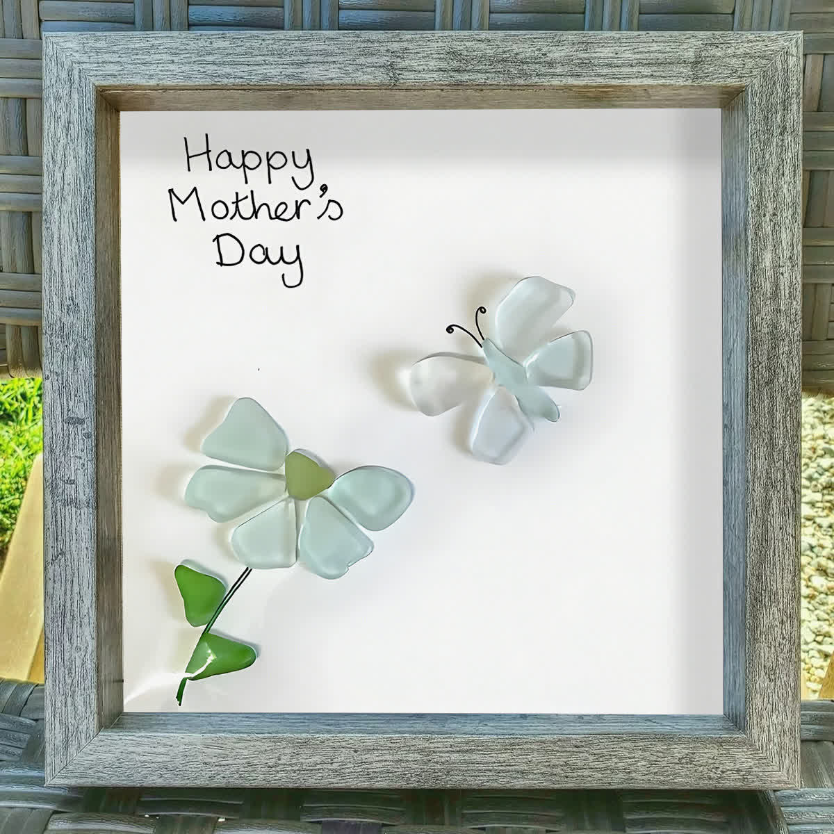 A Little Love Note Sea Glass Framed Art For Mom - image 7