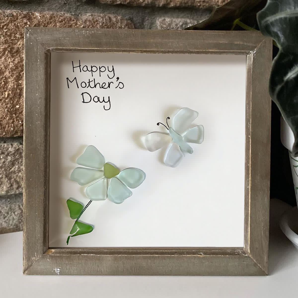 A Little Love Note Sea Glass Framed Art For Mom - image 6