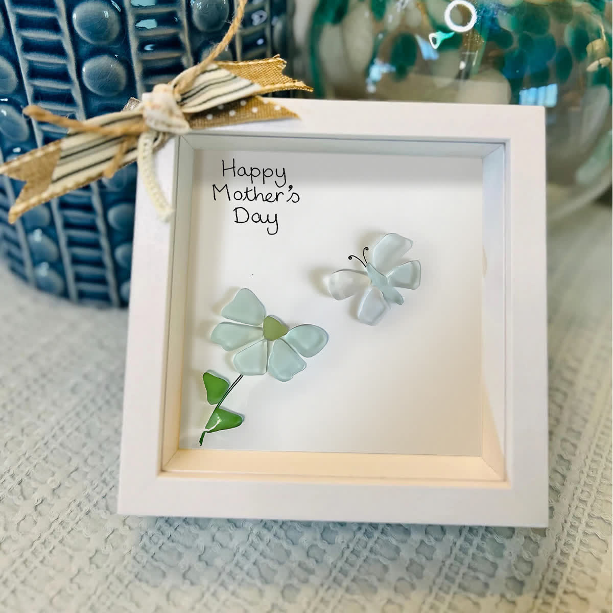 A Little Love Note Sea Glass Framed Art For Mom - image 5