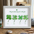 Four Leaf Clover Blessings Sea Glass Framed Art - White - 6" X 8" - image 14