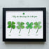 Four Leaf Clover Blessings Sea Glass Framed Art - Black - 6" X 8" - image 13