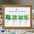 Four Leaf Clover Blessings Sea Glass Framed Art - Walnut Brown - 6" X 8" - image 12