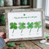 Four Leaf Clover Blessings Sea Glass Framed Art - Retro White - 6" X 8" - image 15