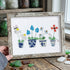 Handmade Flowers Butterfly Sea Glass Framed Art - Retro White - 6" X 8" - image 11