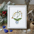 White Orchid Handmade Sea Glass Framed Art - White - 8" X 6" - image 11
