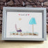Happy Retirement Beach Chair And Umbrella Sea Glass Framed Art - image 4