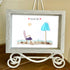 Happy Retirement Beach Chair And Umbrella Sea Glass Framed Art - image 0