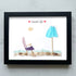 Happy Retirement Beach Chair And Umbrella Sea Glass Framed Art - Black - 6" X 8" - image 10