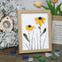 Daisy Handmade Sea Glass Framed Art - Oak - 8" X 6" - image 13