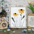 Daisy Handmade Sea Glass Framed Art - Retro White - 8" X 6" - image 17