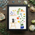Cat And Greenhouse Sea Glass Framed Art - Black - 8" X 6" - image 8