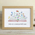 Magic Books Sea Glass Framed Art Inspirational Gift - Oak - 6" X 8" - image 7