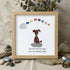 Dog Memorial Sea Glass Framed Art Loss Of Dog Gift - Oak - 8" X 8" - image 9