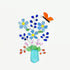 A Whimsical Bouquet With Butterfly Sea Glass Framed Art - image 2