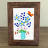 A Whimsical Bouquet With Butterfly Sea Glass Framed Art - image 3
