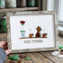 Good Morning Coffee Pot And Mugs Sea Glass Framed Art - Retro White - 6" X 8" - image 20
