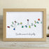 Christmas Light Bulbs Sea Glass Framed Art - Oak - 6" X 8" - image 11