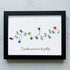 Christmas Light Bulbs Sea Glass Framed Art - Black - 6" X 8" - image 13