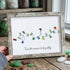 Christmas Light Bulbs Sea Glass Framed Art - Retro White - 6" X 8" - image 15
