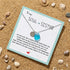 Beach-Inspired Silver Initial Charm Sea Glass Necklace - image 6