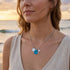 Soul Sister Starfish & Initial Charm Sea Glass Necklace - image 5