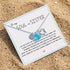 Seaside Bond Dolphin & Initial Charm Sea Glass Necklace - image 6