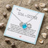 Seaside Bond Dolphin & Initial Charm Sea Glass Necklace - image 2