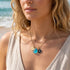 Coastal Starlight Initial Charm Sea Glass Necklace - image 5