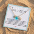 Sparkling Sun Accent Initial Sea Glass Necklace - image 2