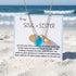 Ocean Treasure Pearl Shell Initial Charm Sea Glass Necklace - image 6