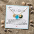 Enamel Shell & Initial Letter Charm Sea Glass Necklace - image 6